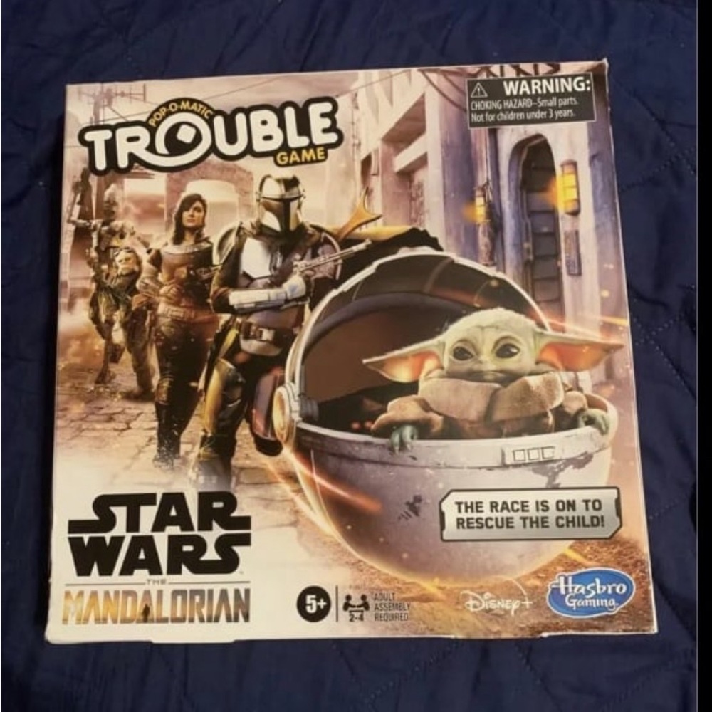 Trouble Game Star Wars Game The Mandalorian Grab&Go Edition, Hasbro Gaming - Picture 2 of 3